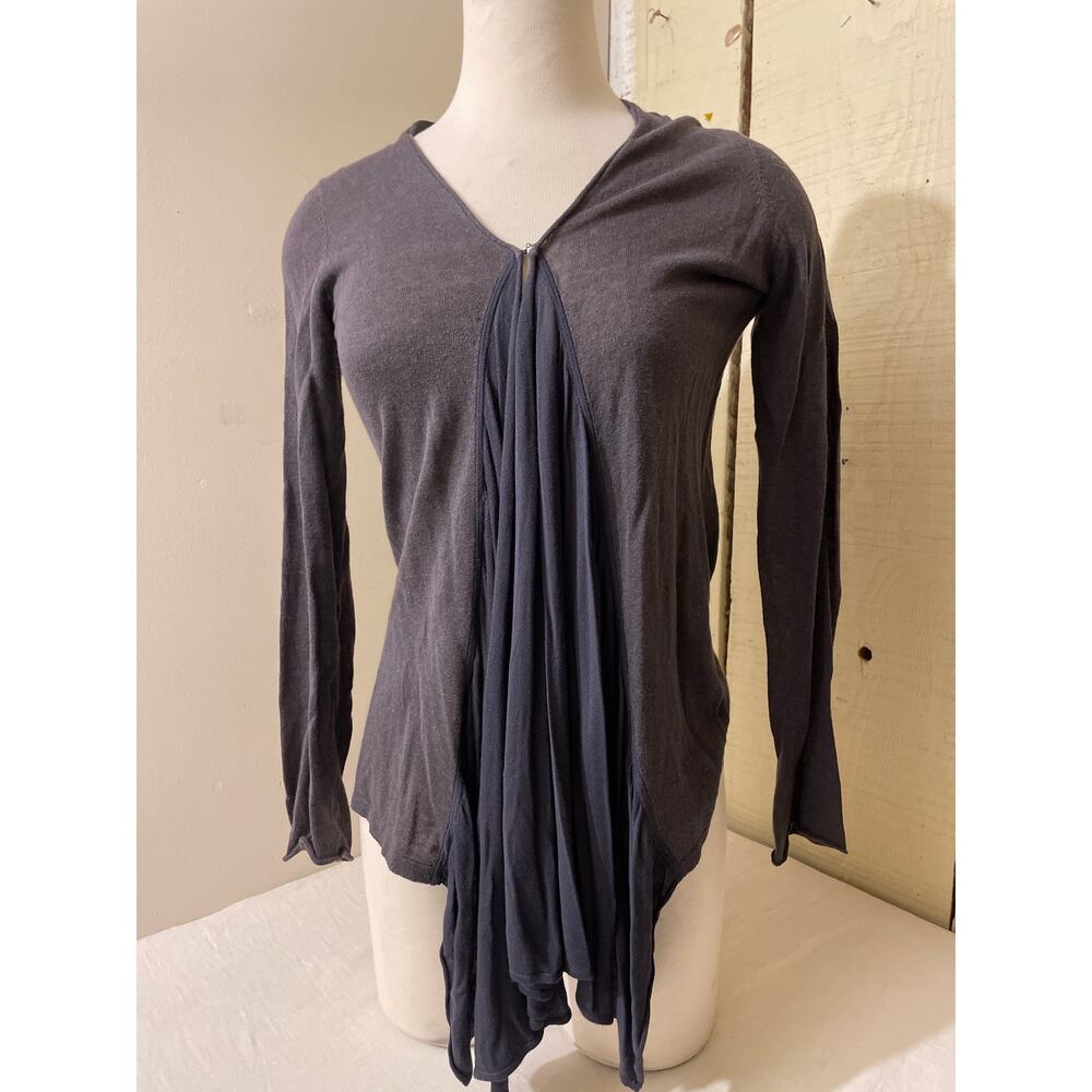 Anthropologie Guinevere‎ Womens Size XS Linen Cotton Knit Cardigan Sweater